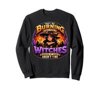 They Burning All The Witches Gothic Halloween Mujer Sudadera