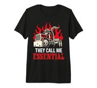 They Call Me Essential Funny Truck Driver Trucker Dad Camiseta Premium