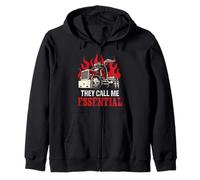 They Call Me Essential Funny Truck Driver Trucker Dad Sudadera con Capucha