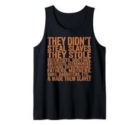 They Didn'T Steal Slaves Black History Month Melanin Queen Camiseta sin Mangas