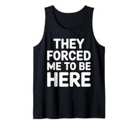 They Forced Me To Be Here Anti-Social Introvert Mood |- Camiseta sin Mangas