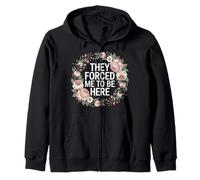 They Forced Me To Be Here Anti-Social Introvert Mood - Sudadera con Capucha