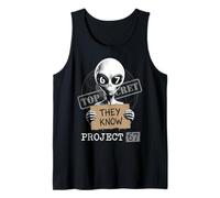 They Know Project 67 Alien Funny Six Seven 6 7 Meme Camiseta sin Mangas