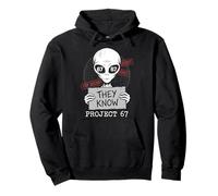 They Know Project 67 Alien Funny Six Seven 6 7 Meme Sudadera con Capucha