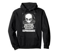 They Know Project 67 Alien Funny Six Seven 6 7 Meme Sudadera con Capucha