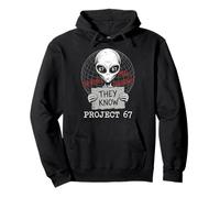 They Know Project 67 Alien Funny Six Seven 6 7 Meme Sudadera con Capucha