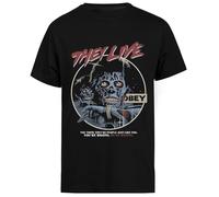 They Live John Carpenter Horror Camiseta Negra De Manga Corta para Hombre