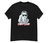 They Live Movie Tshirt 80s Horror tee Black L