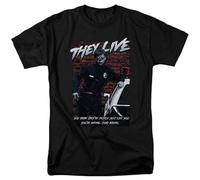 They Live Sci Fi Horror Comedy Film You'Re Dead Wrong Unisex 100% Cotton Short-Sleeve T-Shirts Black XXXL