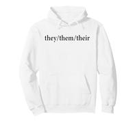 They/Them/Their Gender Neutral Pronouns Sudadera con Capucha