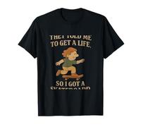 They Told Me To Get A Life - Monopatín retro con gráfico serif Camiseta