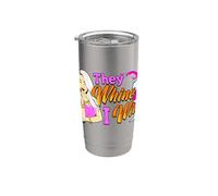 They Whine I Wine Mother Sister Best Friends Mujeres Beben Diversión Vaso térmico de acero inoxidable de doble pared