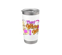 They Whine I Wine Mother Sister Best Friends Mujeres Beben Diversión Vaso térmico de acero inoxidable de doble pared