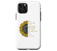 They Whispered to Her i Am The Storm Sunflower Lover Girls Carcasa para iPhone 11 Pro