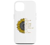 They Whispered to Her i Am The Storm Sunflower Lover Girls Carcasa para iPhone 13