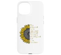 They Whispered to Her i Am The Storm Sunflower Lover Girls Carcasa para iPhone 15