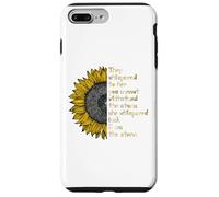 They Whispered to Her i Am The Storm Sunflower Lover Girls Carcasa para iPhone 7 Plus/8 Plus