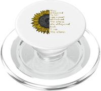 They Whispered to Her i Am The Storm Sunflower Lover Girls PopSockets PopGrip para MagSafe