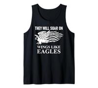 They Will Soar Wings Like Eagle Christian Isaiah 40:31 Bible Camiseta sin Mangas