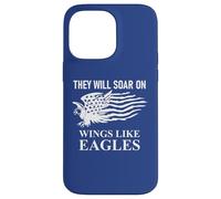 They Will Soar Wings Like Eagle Christian Isaiah 40:31 Bible Carcasa para iPhone 14 Pro MAX