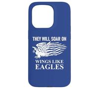 They Will Soar Wings Like Eagle Christian Isaiah 40:31 Bible Carcasa para iPhone 15 Pro