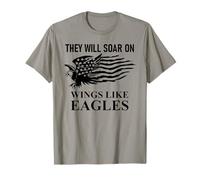 They Will Soar Wings Like Eagle Isaiah 40:31 Bible Christian Camiseta