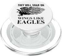 They Will Soar Wings Like Eagle Isaiah 40:31 Bible Christian PopSockets PopGrip para MagSafe