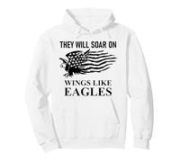 They Will Soar Wings Like Eagle Isaiah 40:31 Bible Christian Sudadera con Capucha
