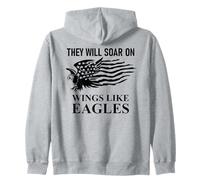 They Will Soar Wings Like Eagle Isaiah 40:31 Bible Christian Sudadera con Capucha