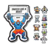 THEYET Parche para CrossFit Bordado e Imán para Mochila Táctica y Chaleco | Cierre de gancho y bucle | Accesorio Gym y Cross Training | Insignia Mochila Airsoft Hombre y Mujer