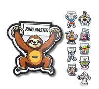 THEYET Parche para CrossFit Bordado e Imán para Mochila Táctica y Chaleco | Cierre de gancho y bucle | Accesorio Gym y Cross Training | Insignia Mochila Airsoft Hombre y Mujer (Ring Master)