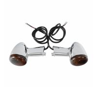 THGKL luz de señal de giro Indicador De Luces Giro Traseras Ámbar Para Motocicleta Para Harley Para Davidson XL883 XL1200 XL 883 1200 Sportster 1992-up(Chrome- Dark Brown)