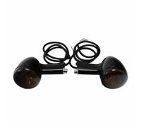 THGKL luz de señal de giro Indicador De Luces Giro Traseras Ámbar Para Motocicleta Para Harley Para Davidson XL883 XL1200 XL 883 1200 Sportster 1992-up(Black-Dark Brown)