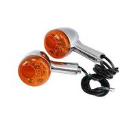 THGKL luz de señal de giro Para Harley Para Davidson XL883 XL1200 XL 883 1200 Sportster 1992-up Accesorios De Motocicleta Indicador Luces Giro Traseras(Chrome- Orange)