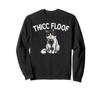 Thicc Floof Funny Cat para Hombres y Mujeres. Sudadera
