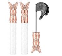 Thick And Long Curling Mascara, Waterproof Long-Lasting 3d Curling Eyelash Iron With No Flaking, Volume And Length Waterproof(2Pcs white bottle)
