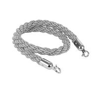 Thick Crowd Control Rope Braided Obstacle Rope for Event Backdrop Area Lobbies Entrance Posts,VIP Stanchions Rope, Silver Hooks Queue Hemp Line Divider(Light Coffee,2.8m (9.2 feet))
