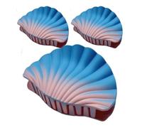 Thick Hair Claw Clips, Seashell Gradient Design, 3 piezas Fashion Accessory Set, Strong Hold Grip, Hair Styling Tool for Hiking, Beach, Wedding, Concierto, Travel, 3,94 x 2,56 x 1,97 pulgadas