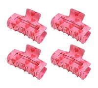 Thick Hair Clips, Rectangle Love Heart Pattern Claw, Decorative Hair Clips Set of 4, Strong Jaw Clamp Accessories for Women and Girls, Stylish Headwear Daily Use