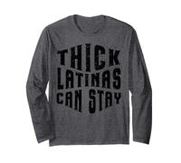 Thick Latinas Can Stay Funny Quote Thicc Mujeres Hispanas Manga Larga