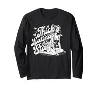 Thick Latinas Can Stay Funny Quote Thicc Women Regalo Manga Larga