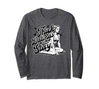 Thick Latinas Can Stay Funny Quote Thicc Women Regalo Manga Larga