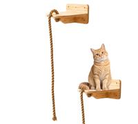 Thick Rope Cat Climbing Wall Interactive Kitten Jumping Station | Cuerda gruesa para escalar gatos con estación de salto interactiva que fomenta el rascado natural y el ejercicio de escalada