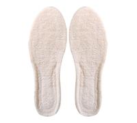 Thick Warm Wool Insoles,Snug Feet, Sheepskin Insoles,Soft Cosy Furry Shoe Replacement For Snow Boots - Beige