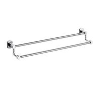 Thicken Copper Shower Towel Rack for Bathroom, Square Base Thicken Single Pole Double Pole Towel Bar, Storage and Organization for Towels, Bath Towels/60Cm/C