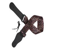 Thicken Universals Guitar Strap Electric Belt Shoulder Pad With Leather End Adjustable Straps Fashion Acoustic With Leather Ends