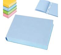 Thickened Color Brick Notebook, A5 720-Page Solid Color Notebook With Ribbon Bookmark, PU Leather Cover Solid Colors Pages Thick Paper for Office, School and Note-Taking (blue)