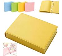 Thickened Color Brick Notebook,A5 720 Pages Hardcover Journal, 80GSM Bleedproof Paper, Soft PU Leather Cover,Thick 80GSM Bleedproof Paper,Durable Hardcover Diary for Notes,School,Office，Yellow