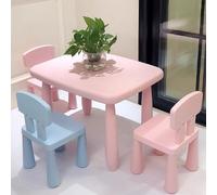 Thickened Desk and Chair Sets, New Chinese-Style Solid Wood Activity Area, Reading Area, Entertainment Area, Student Desks and Chairs Set(A4)