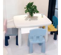 Thickened Desk and Chair Sets, Plastic Desks For Kindergarten, Training Center, Lobby, Waiting Area(A2)